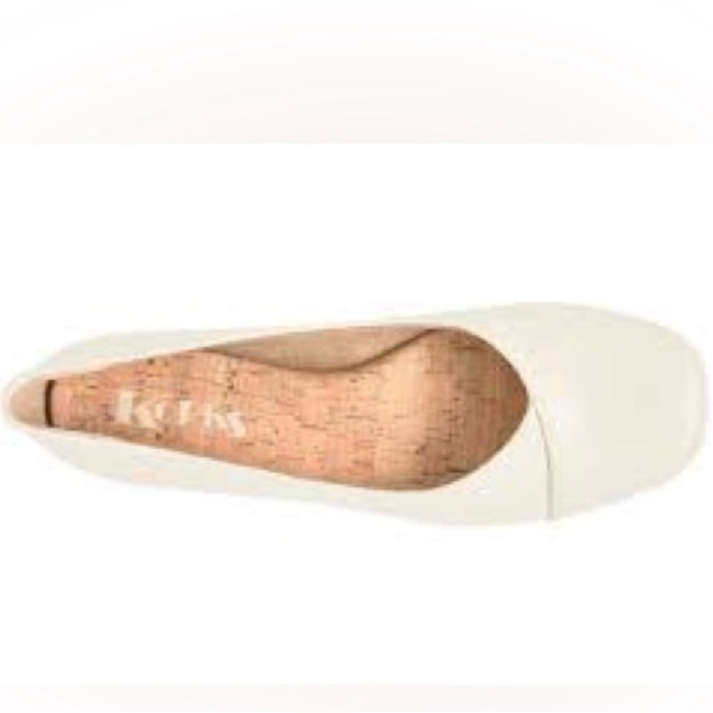 Korks by Kork Ease Off White Beige Penelope Flats 7.5.  WORN ONCE - Picture 3 of 9